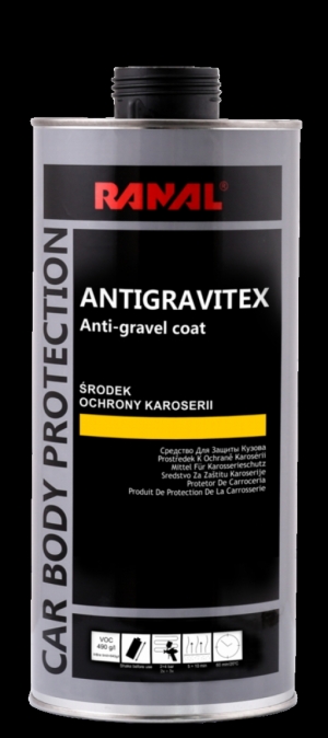 RANAL ANTIGRAVITEX UBS PŘELAKOVATELNÝ - ŠEDÝ,ČERNÝ,BÍLÝ 1,8L